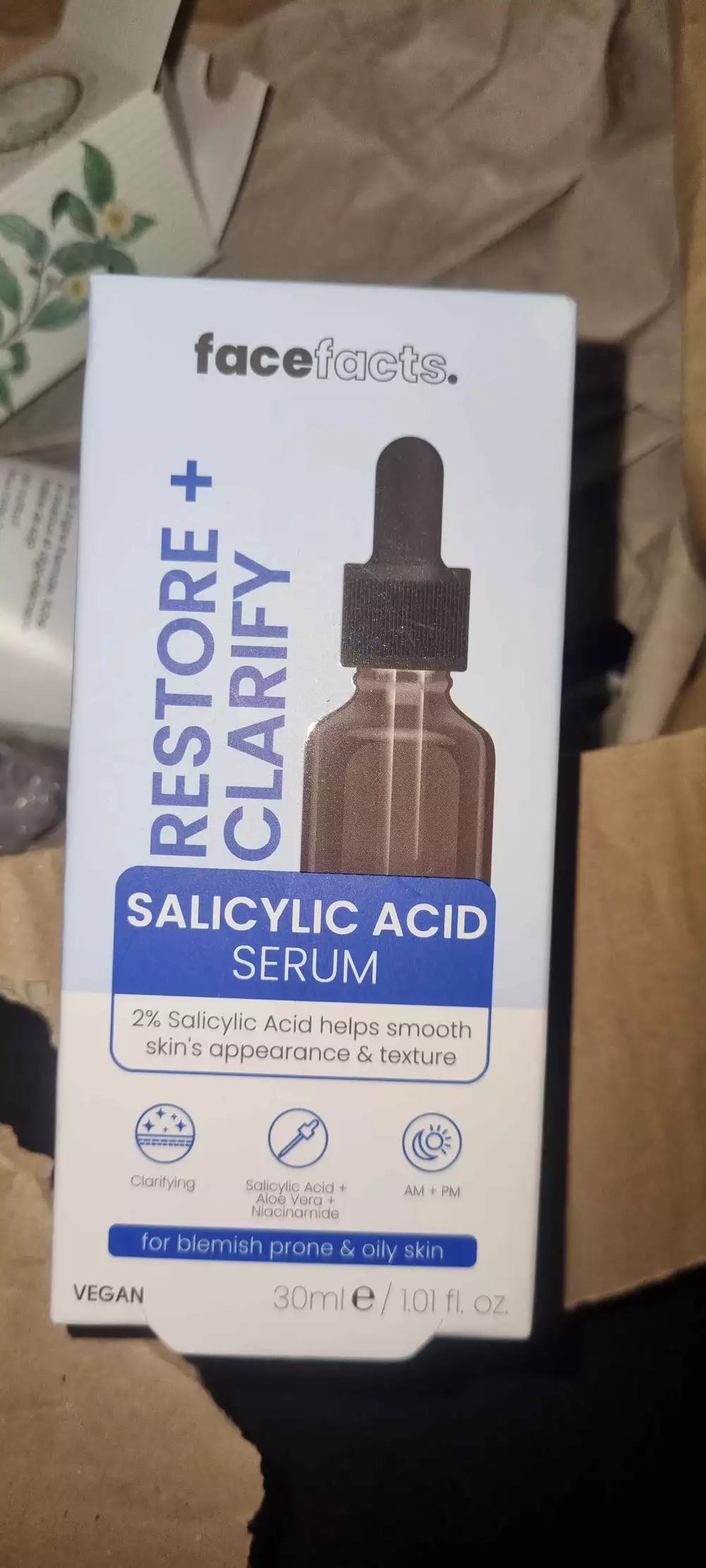 FACE FACTS - Restore + clarify - Salicylic acid serum