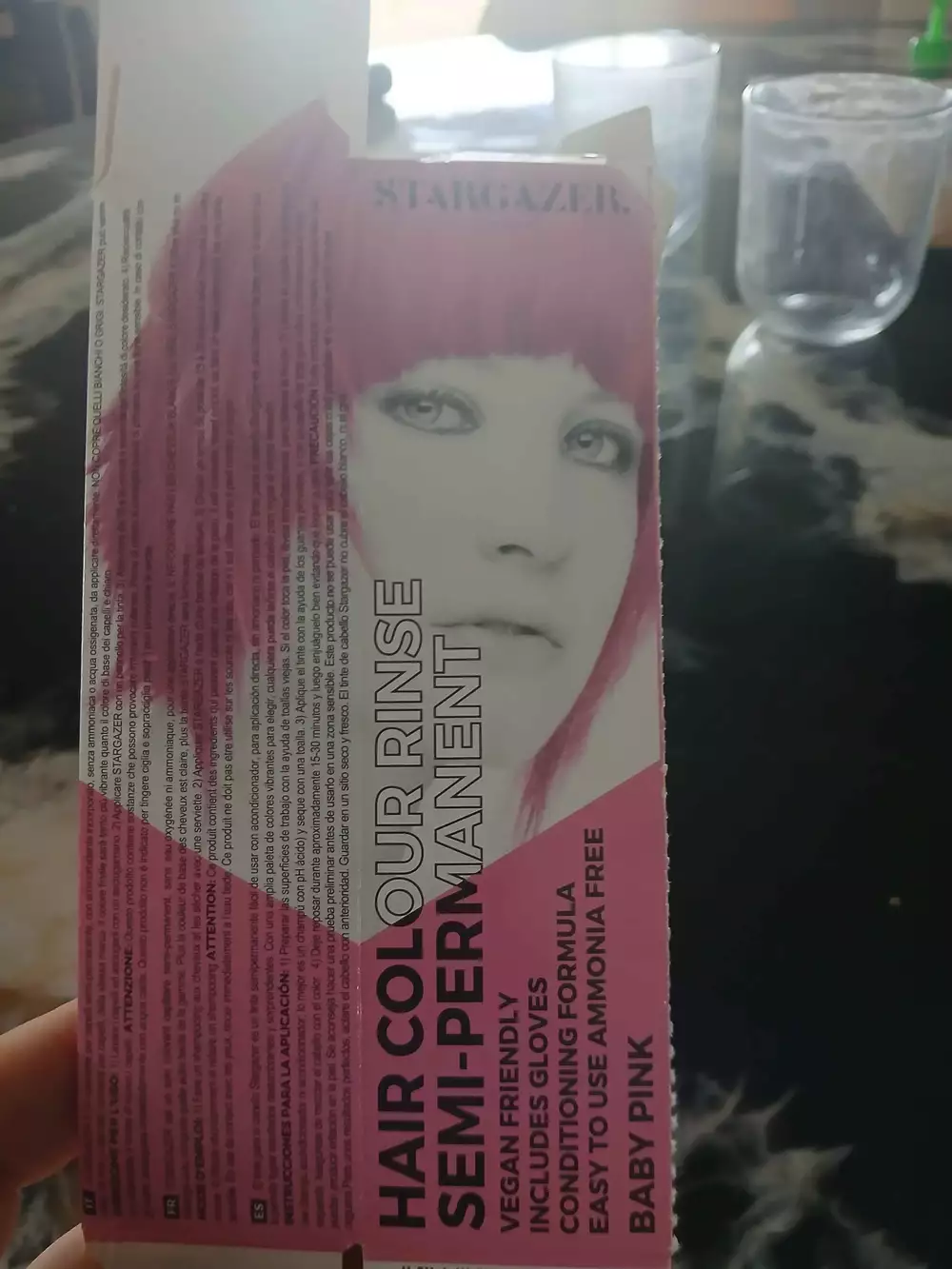 STARGAZER - Baby pink - Hair colour rinse semi-permanent