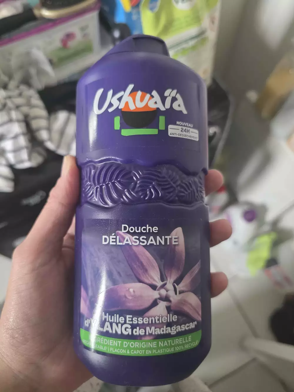 USHUAÏA - Gel douche délassante ylang de Madagascar