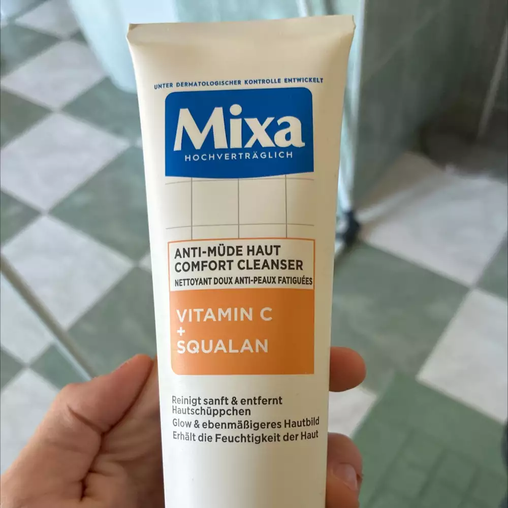 MIXA - Vitamin C + squalan - Nettoyant doux anti-peau fatiguées