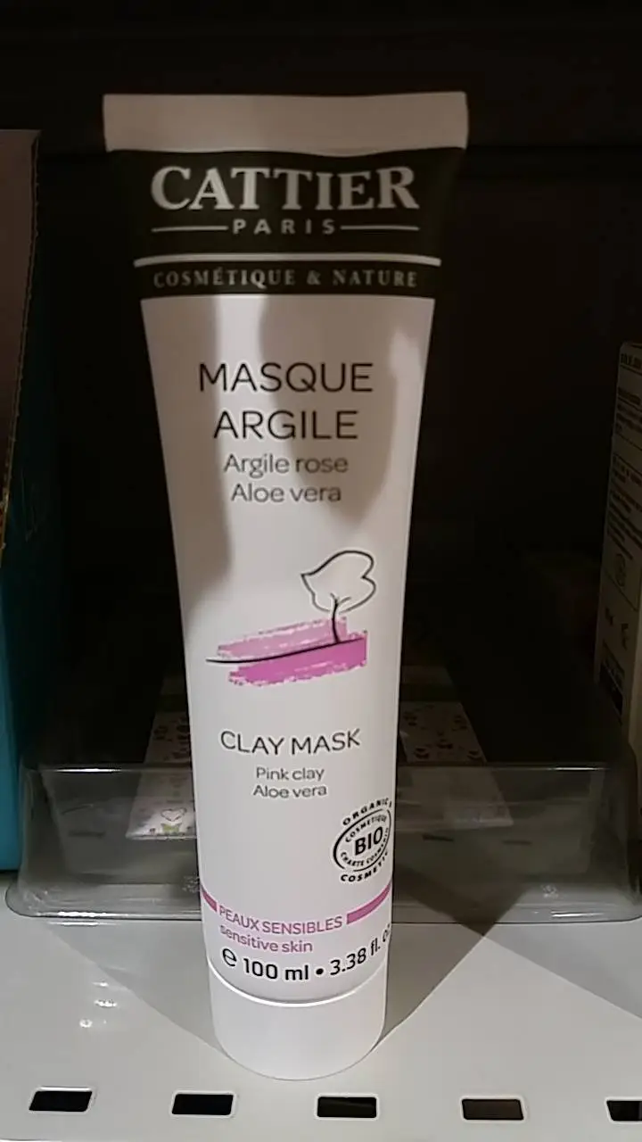 CATTIER - Masque Argile rose Aleo vera