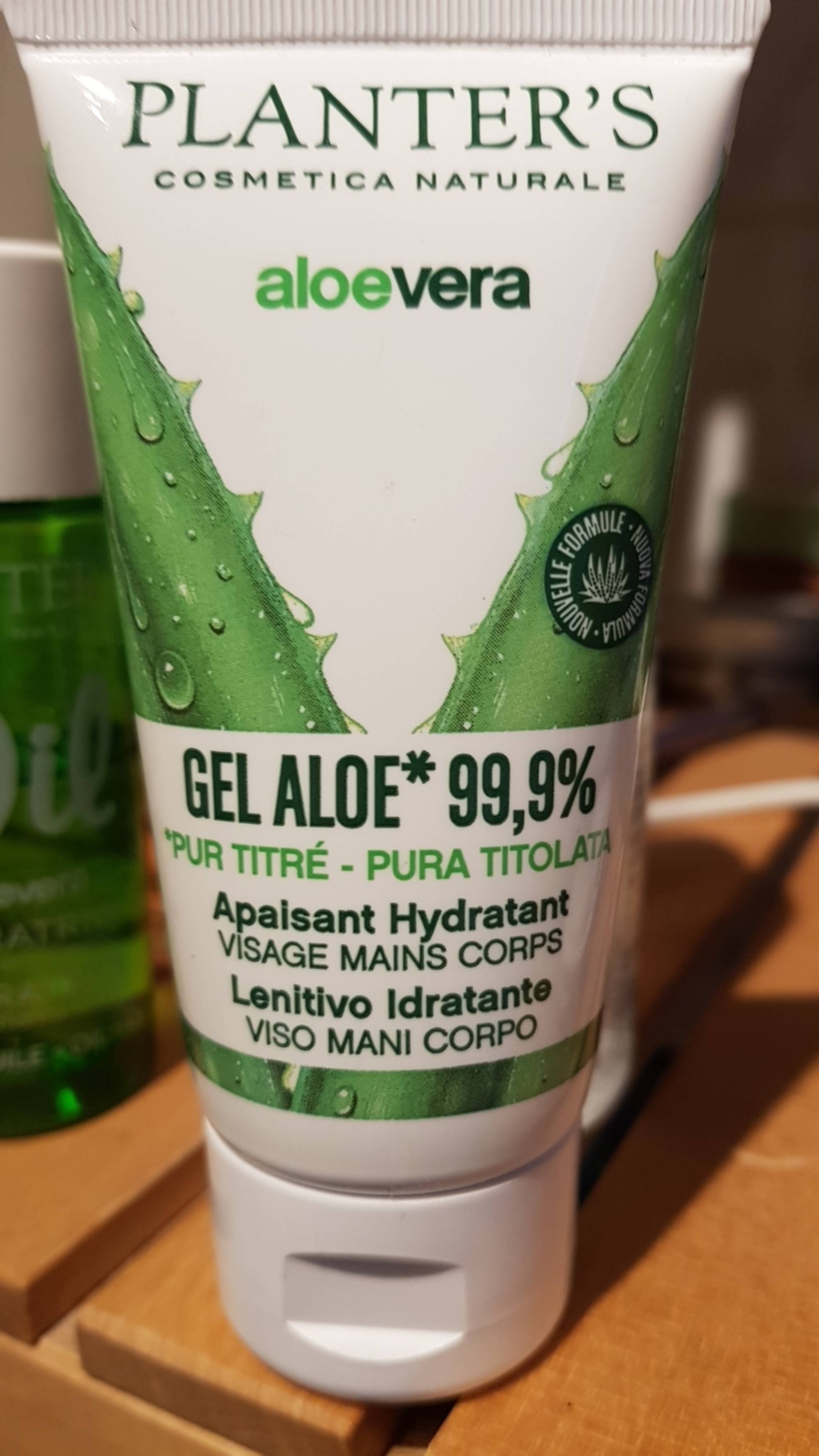 PLANTER'S - Aloevera - Gel aloe 99,9% apaisant hydratant