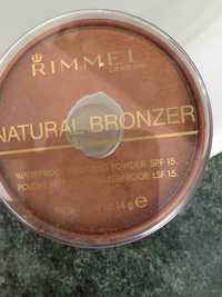 RIMMEL - Natural bronzer - Poudre bronzante waterproof lsf 15