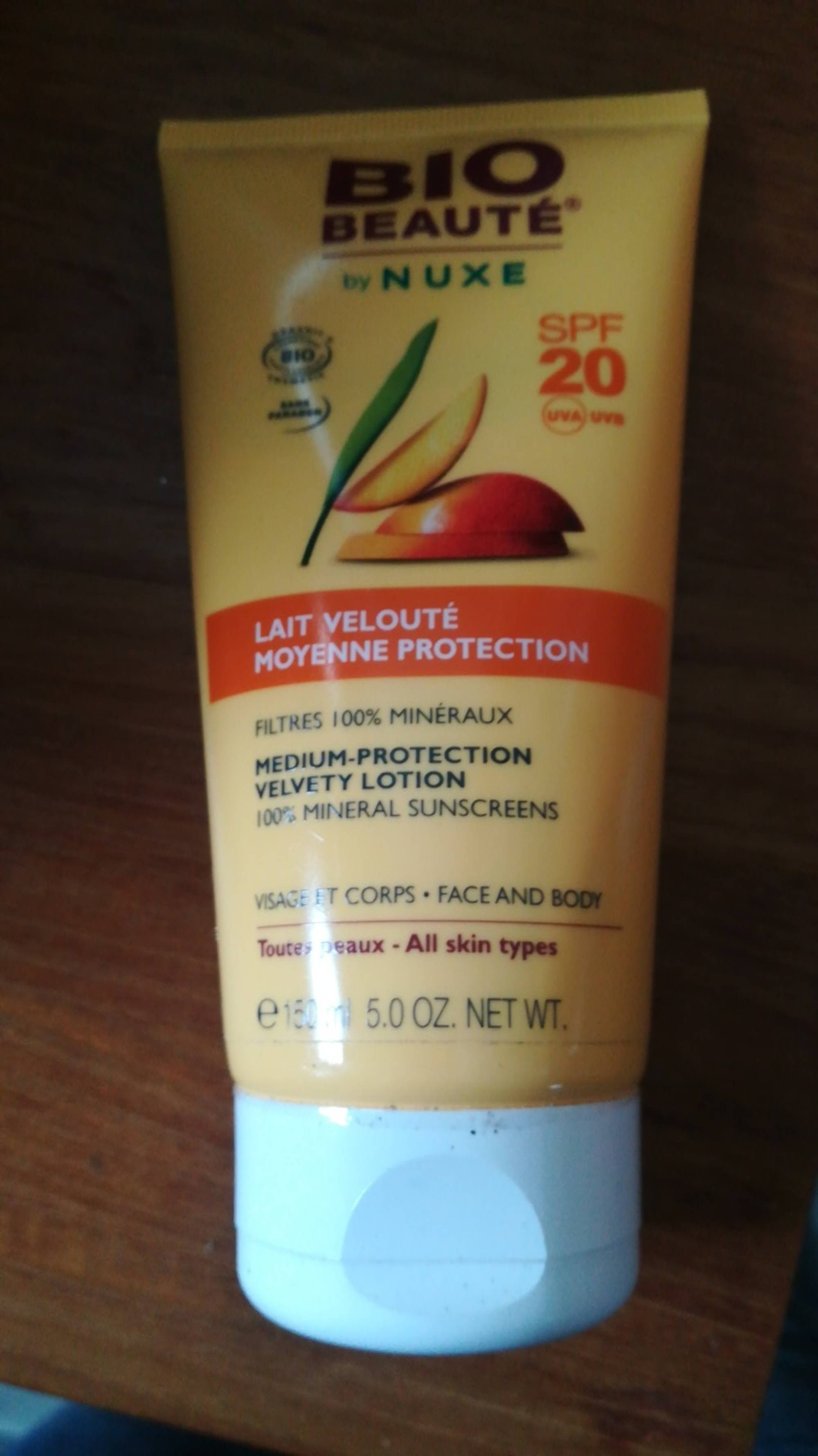 BIO BAUTÉ BY NUXE - SPF 20 UVA UVB - Lait velouté moyenne protection