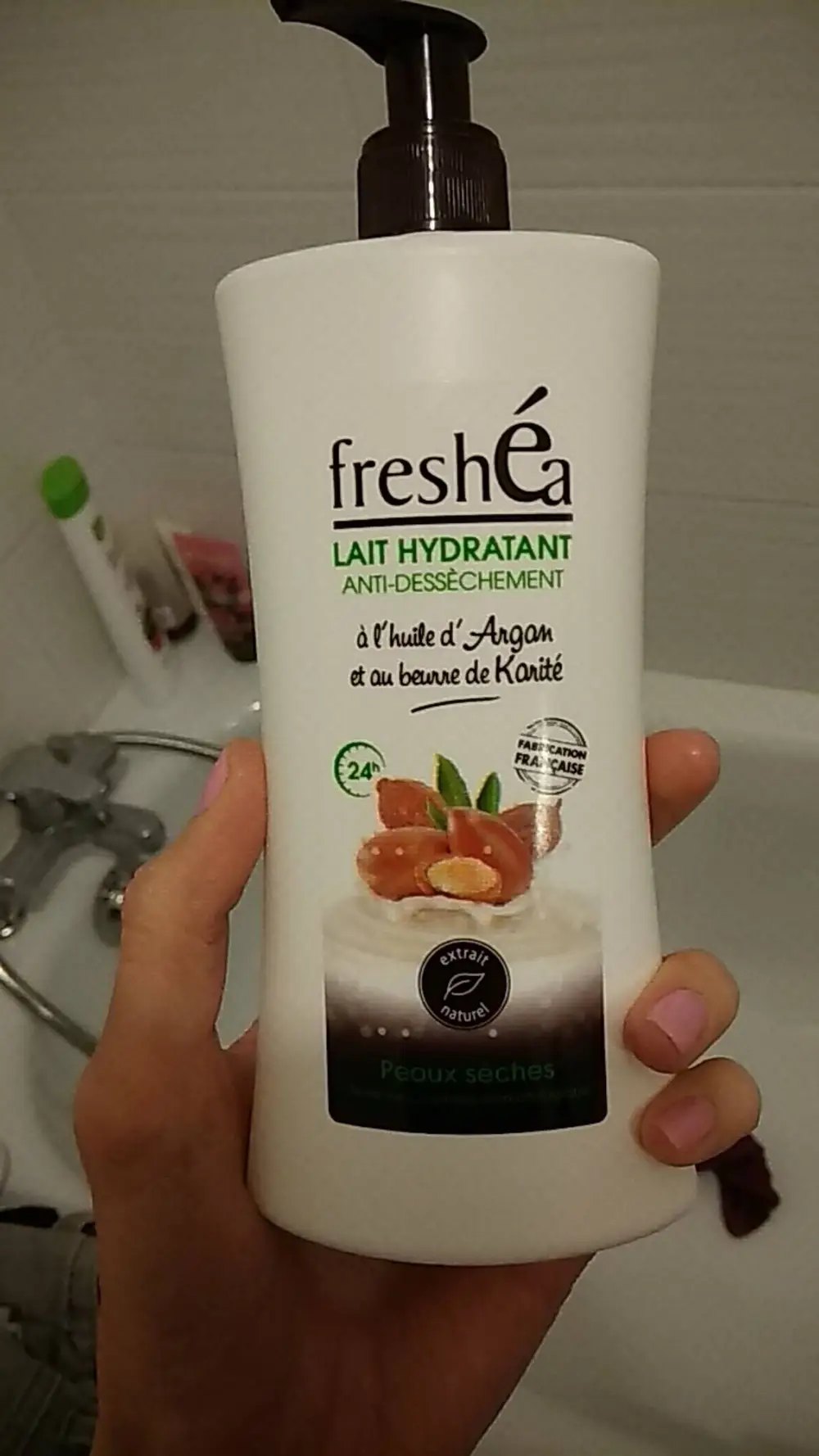 FRESHÉA - Lait hydratant anti-dessèchement argan et karité