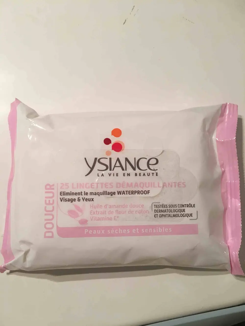 YSIANCE - 25 lingettes démaquillantes