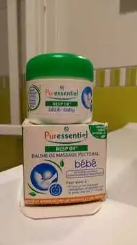 PURESSENTIEL - Resp OK - Baume de massage pectoral bébé