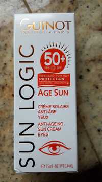 GUINOT - Sun logic - Crème solaire anti-âge yeux spf 50+