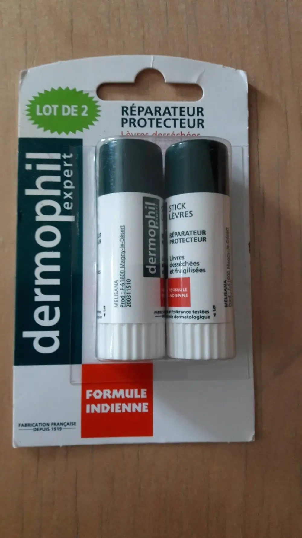 DERMOPHIL EXPERT - Formule indienne - Stick lèvres réparateur protecteur