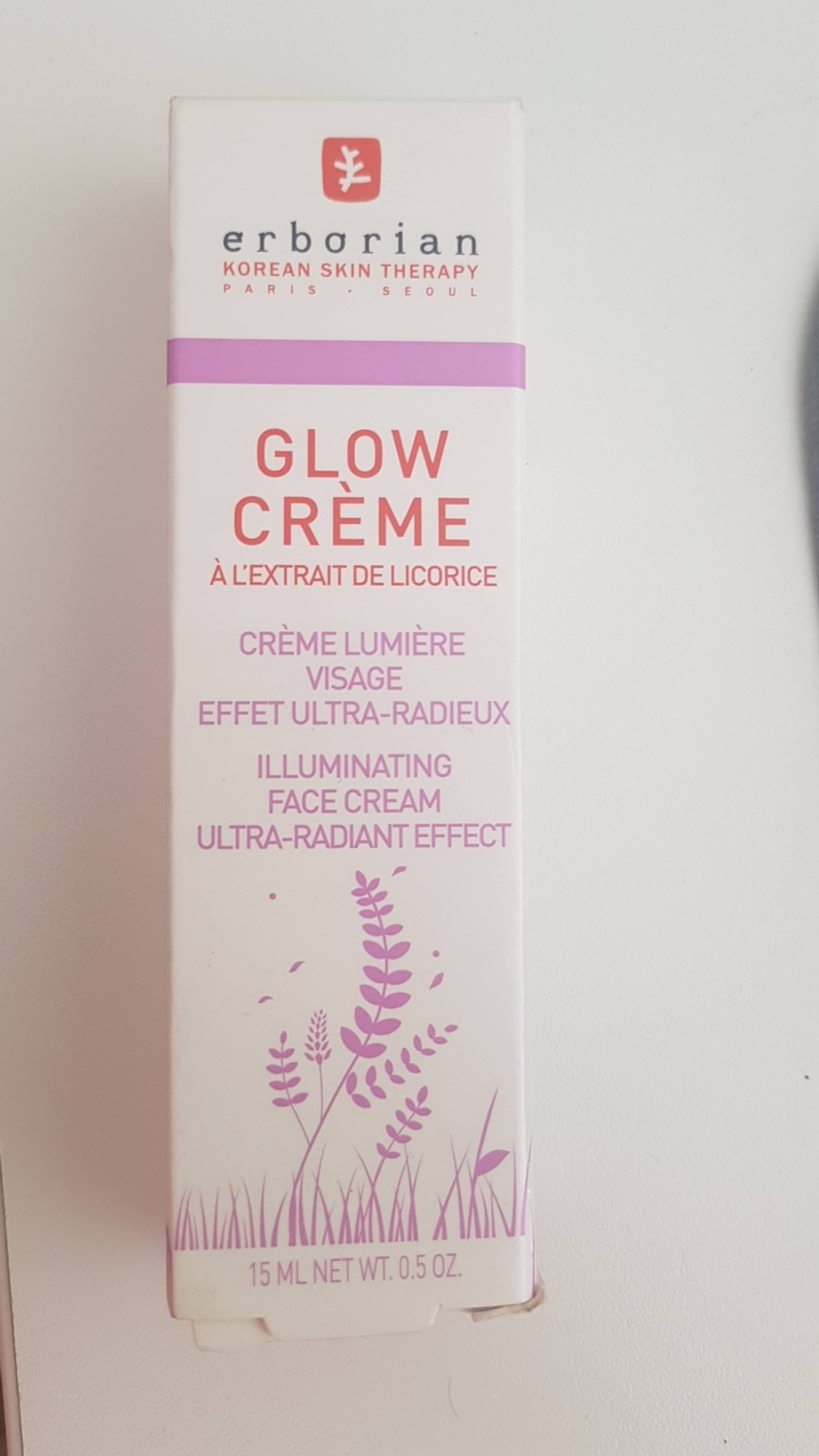 ERBORIAN - Glow crème - Crème lumière visage