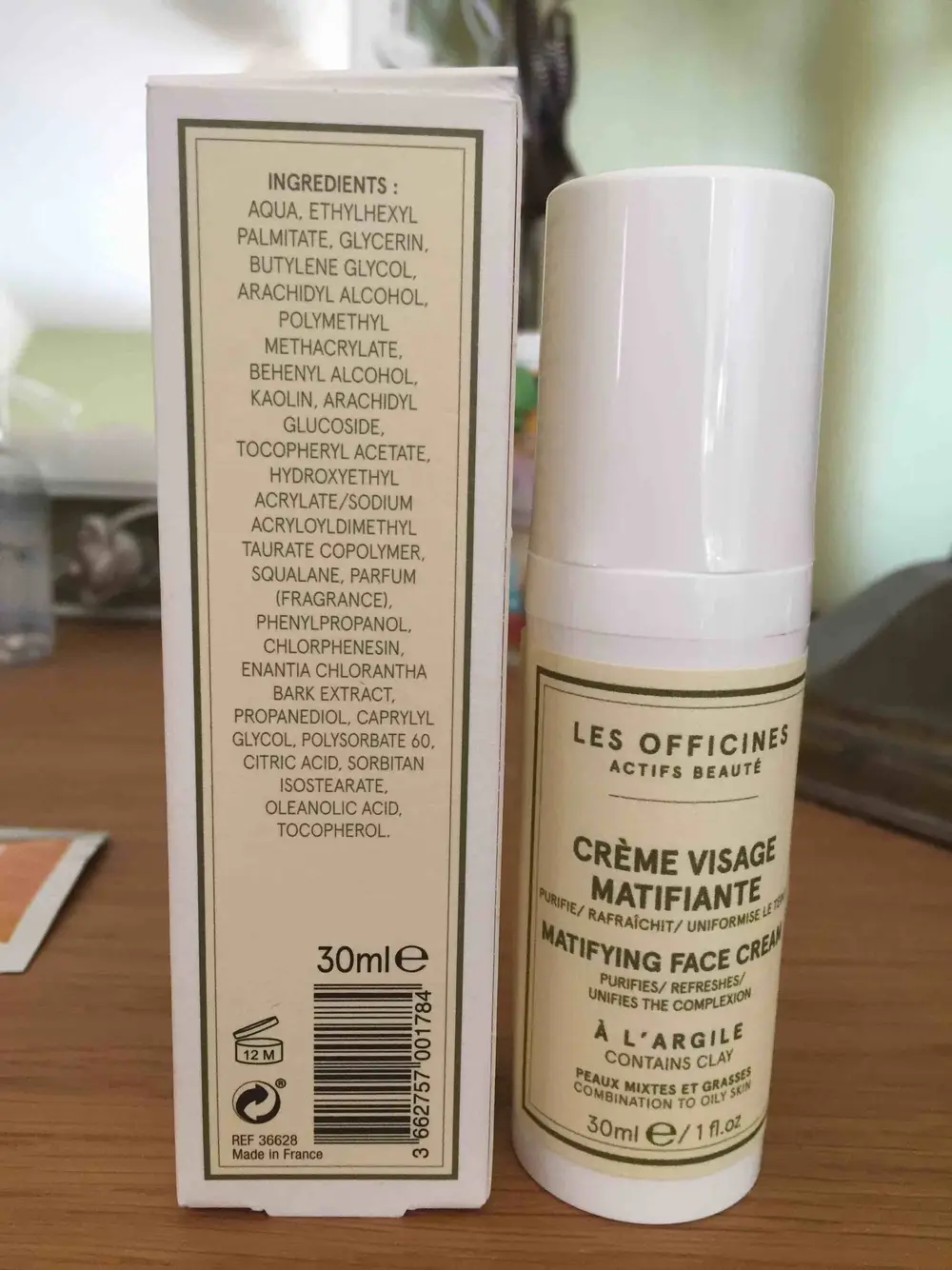 LES OFFICINES - Crème visage matifiante à l'Argile