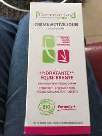 DERMACLAY - Crème active jour - Hydratante équilibrante