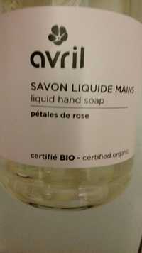 AVRIL - Savon liquide mains pétales de rose