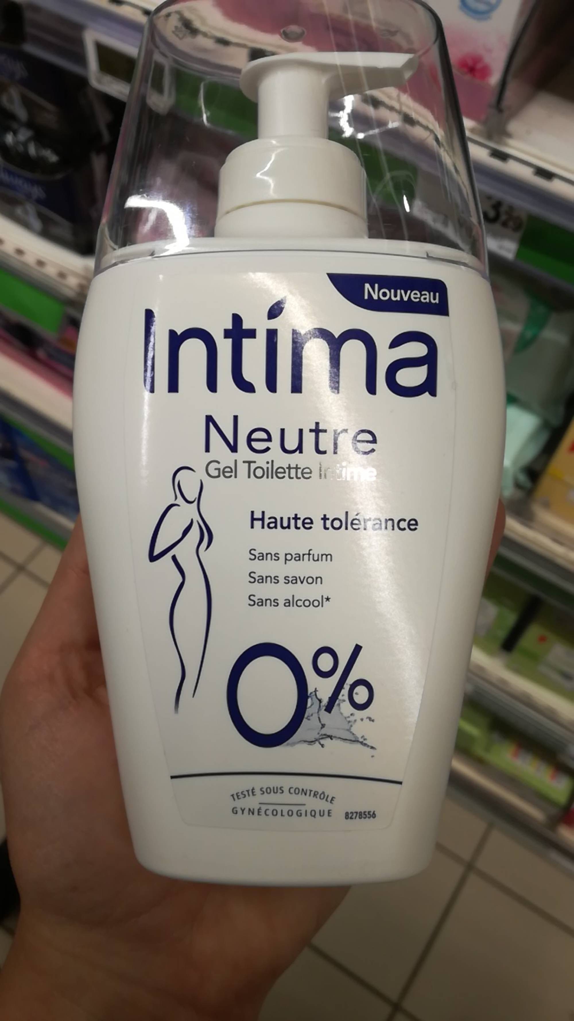 INTIMA - Gel toilette intime neutre 0% 