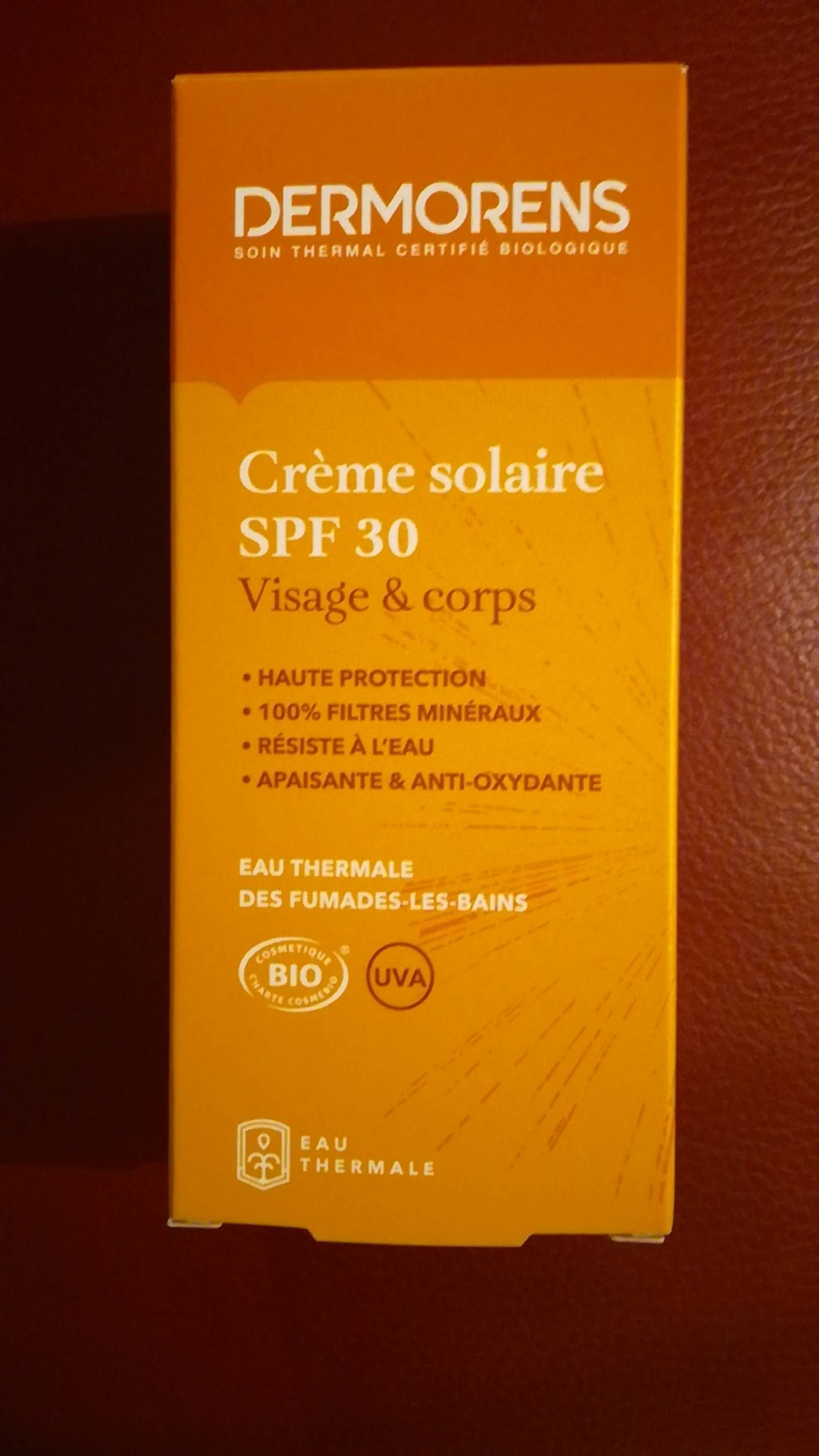 DERMORENS - Crème solaire SPF 30 - Visage & corps