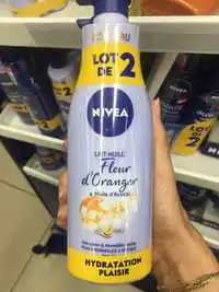 NIVEA - Hydratation plaisir - Lait-huile fleur d'oranger & huile d'avocat