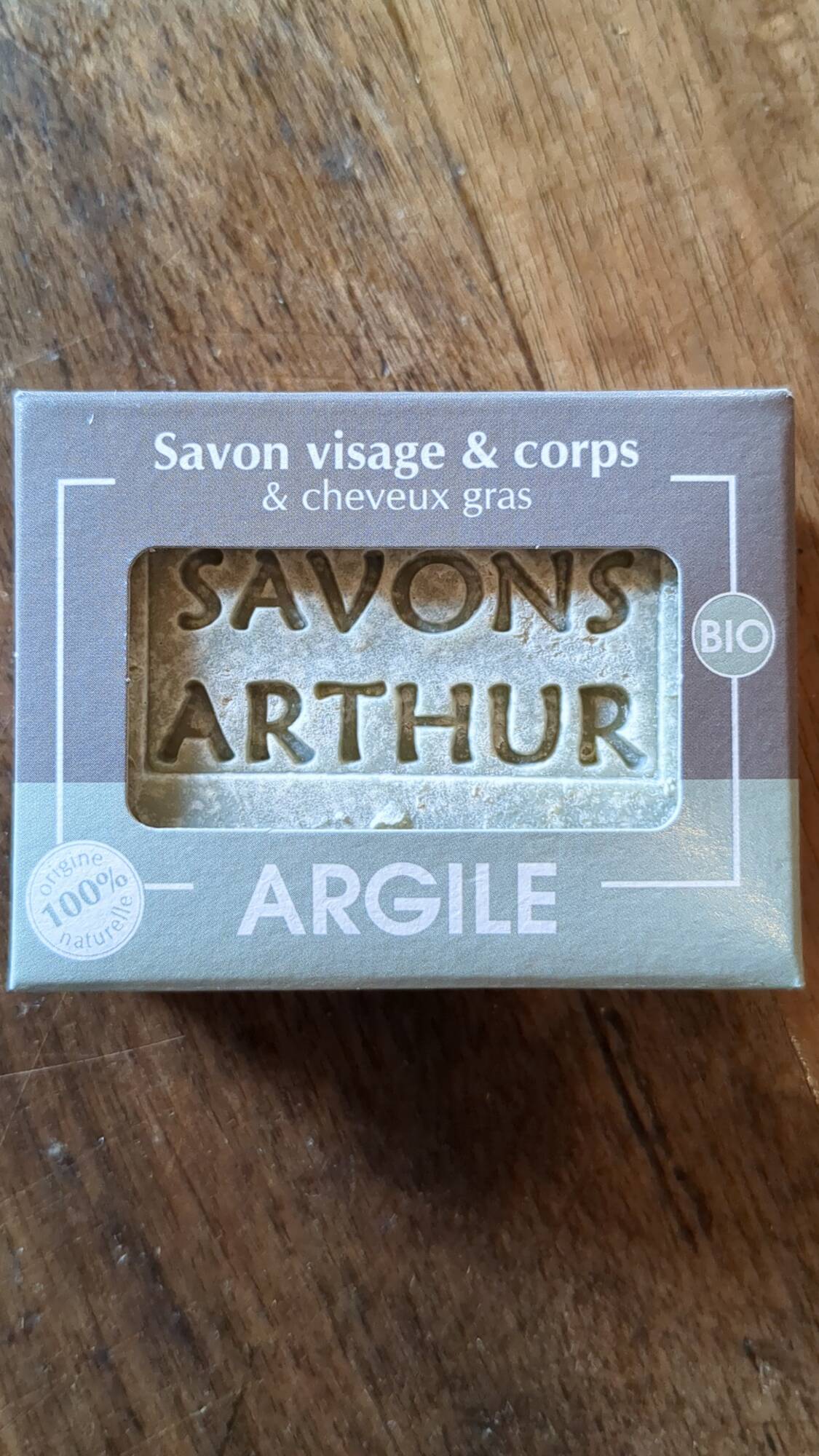SAVONS ARTHUR - Biologique - Savon arthur argile