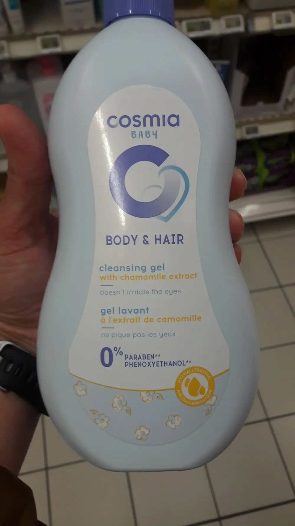 COSMIA - Baby - Gel lavant à l'extrait de camomille