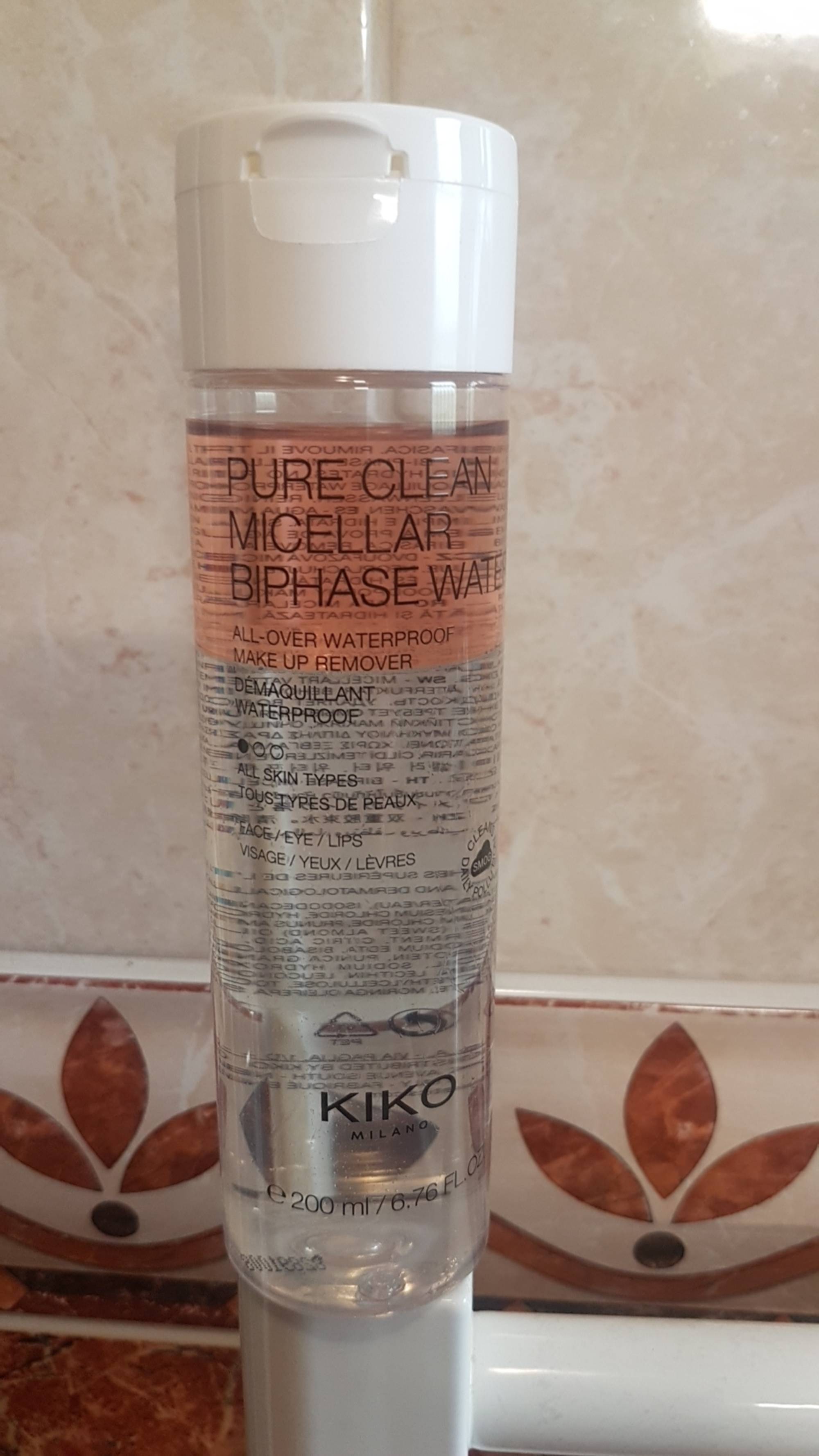 KIKO - Pure clean micellar biphase water - Démaquillant waterproof
