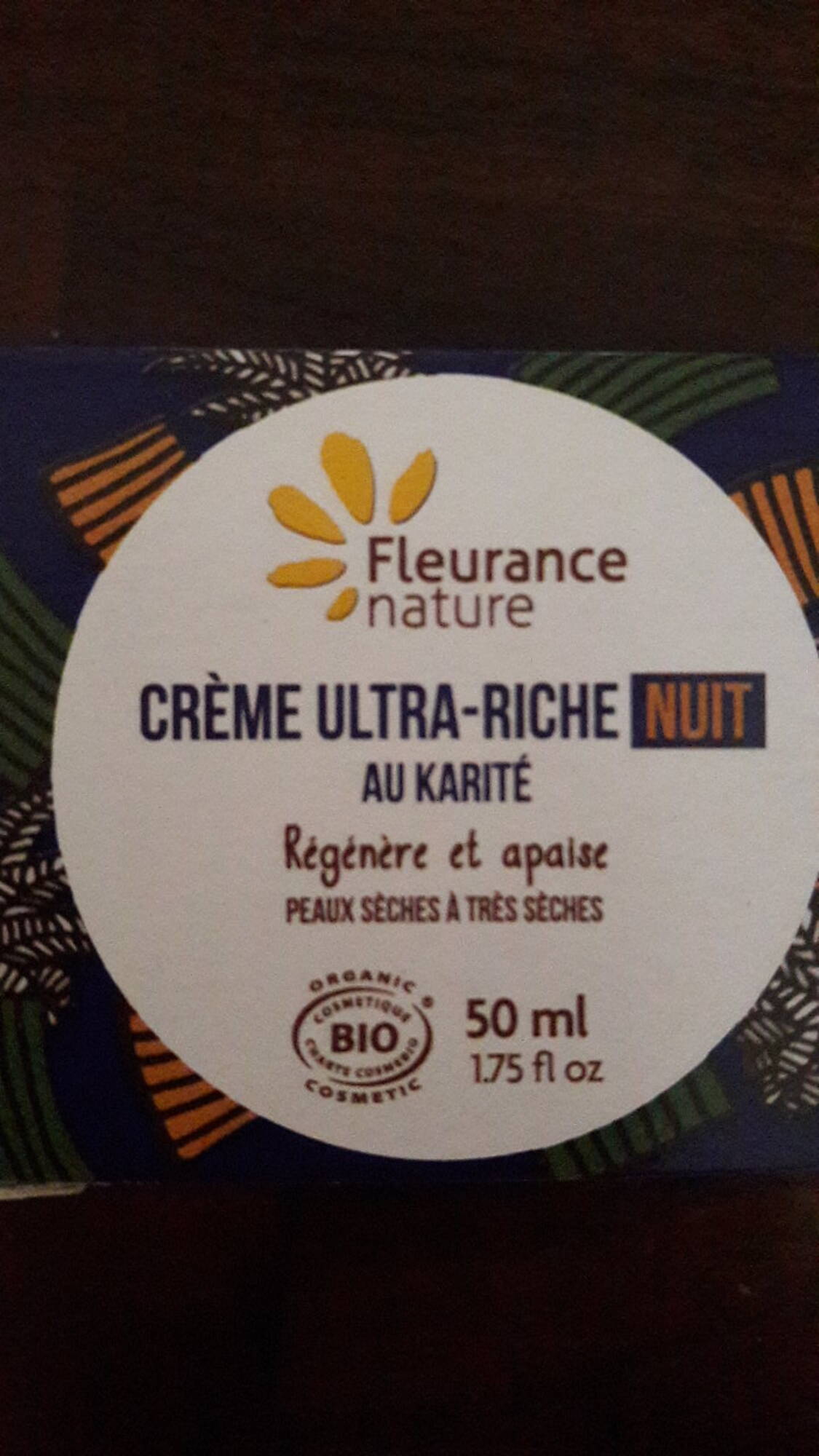 FLEURANCE NATURE - Crème ultra-riche nuit au karité