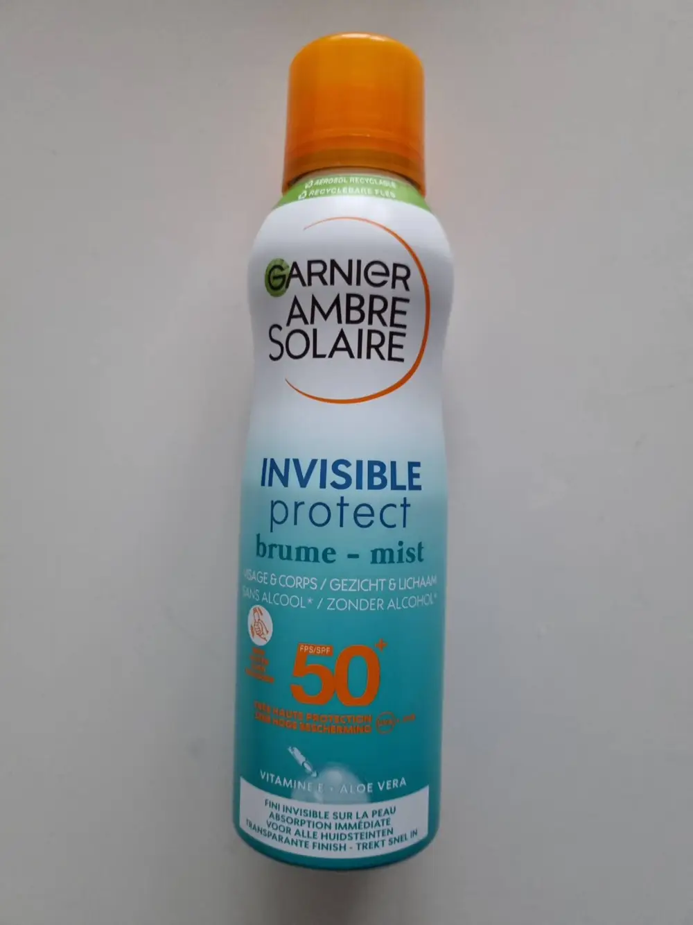 GARNIER - Ambre solaire Invisible protect brume visage & corps SPF 50+