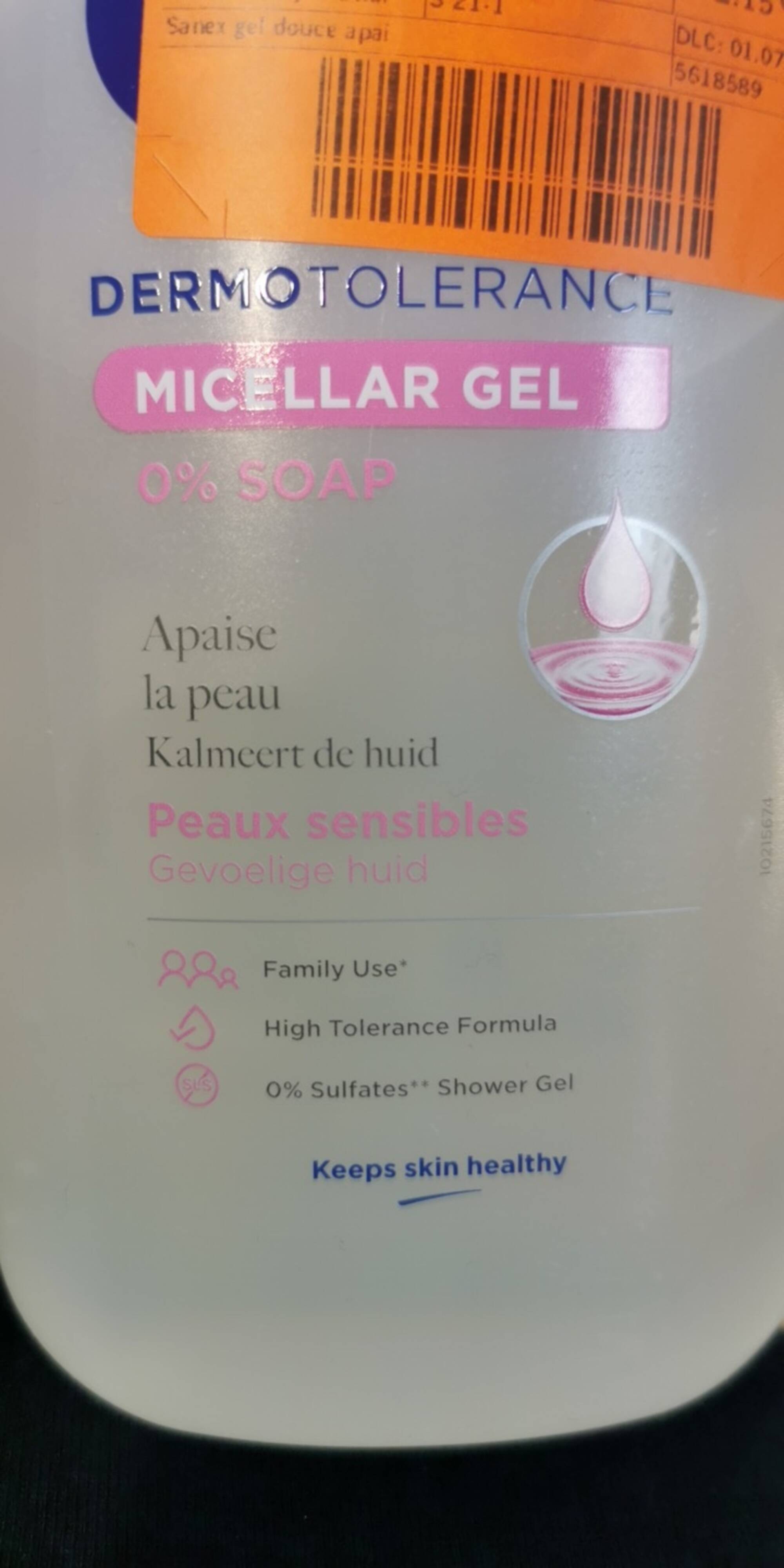 SANEX - Peaux sensibles - Micellar gel 0% soap