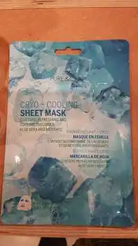 PURE & CARE - Masque en feuille rafraîchissant cryo