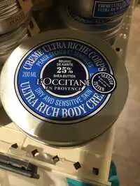 L'OCCITANE - Crème ultra riche corps 