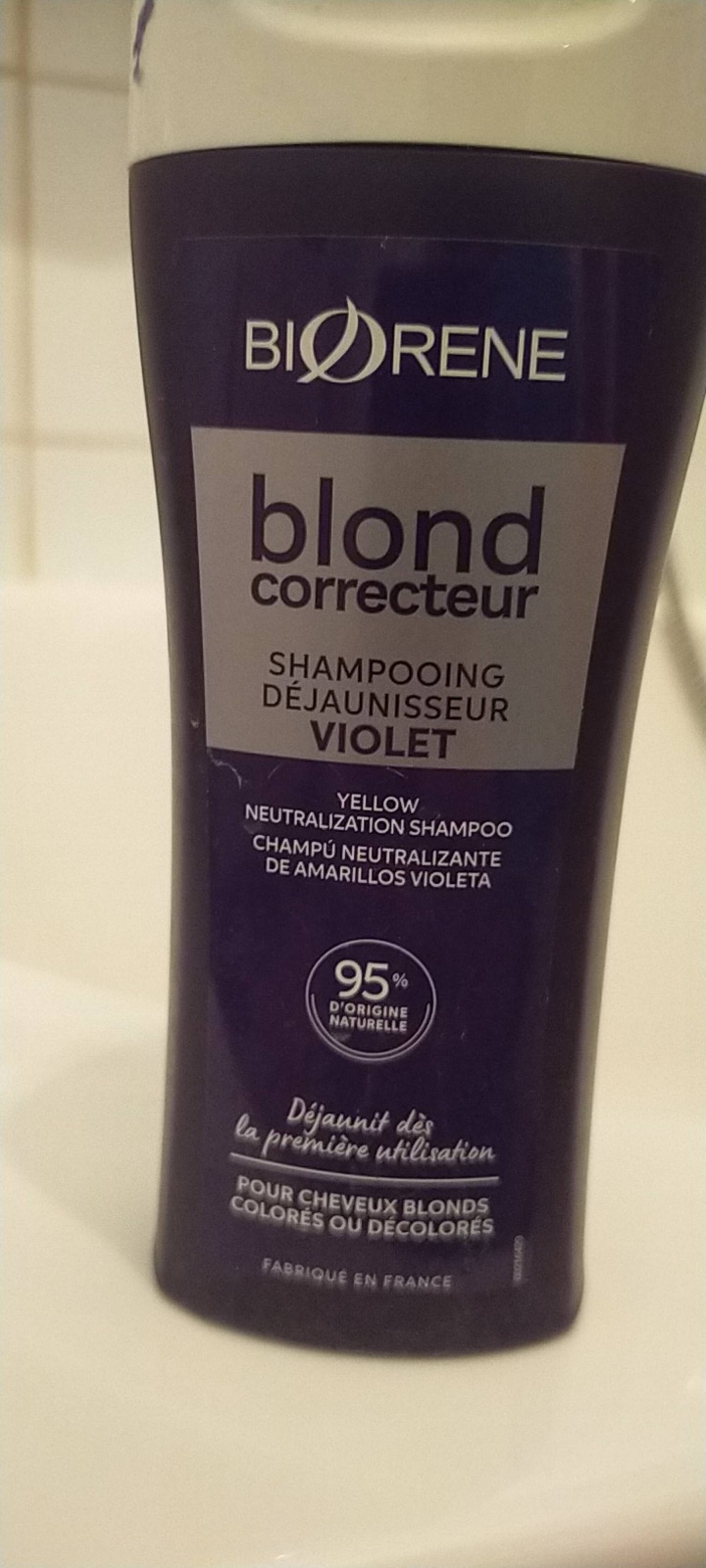 BIORÈNE - Blond correcteur  - Shampooing déjaunisseur violet