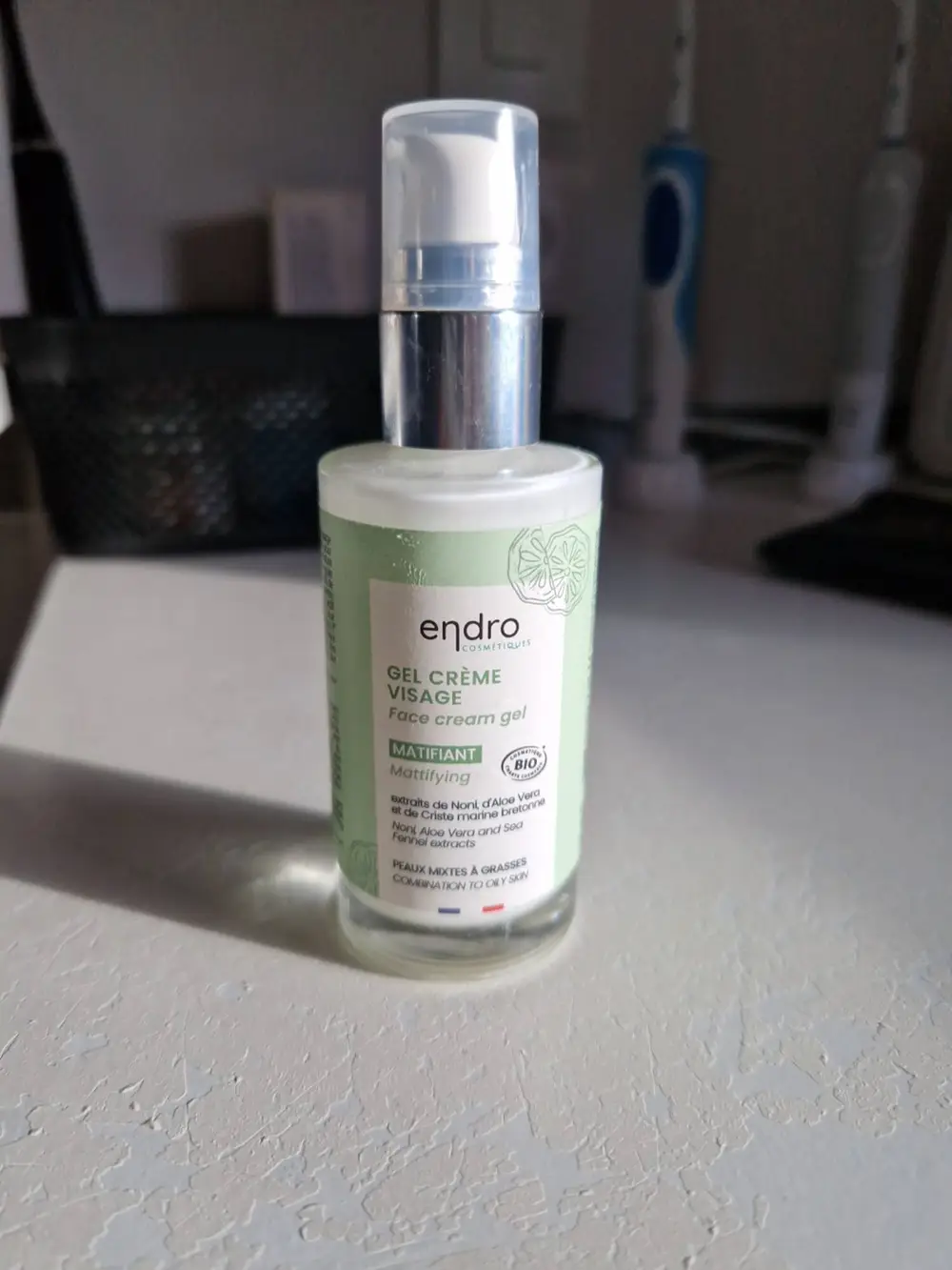 ENDRO - Gel crème visage matifiant