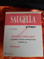 SAUGELLA - Apaisant & emolliant - 10 Lingettes intimes nettoyantes ménopause