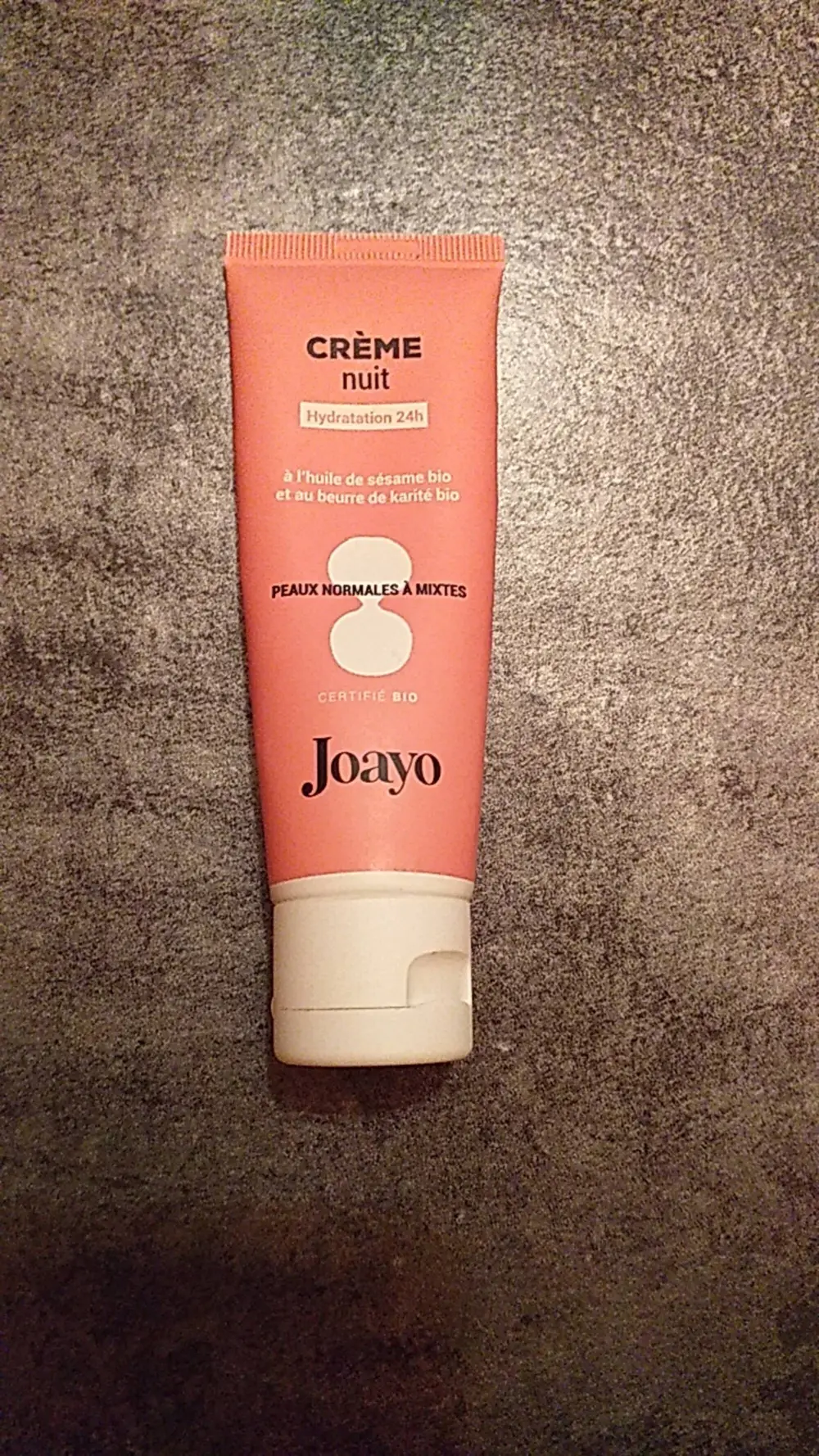 JOAYO - Crème nuit hydratation 24h peaux normales à mixtes
