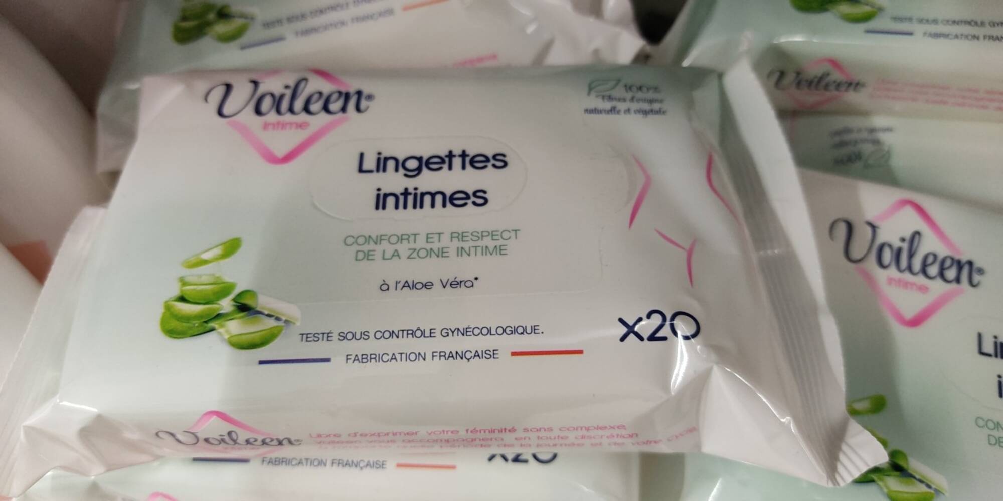 VOILEEN - 20 Lingettes intimes confort et respect de la zone intime