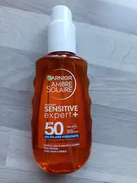 GARNIER - Ambre solaire sensitive expert +50 FPS - Eau solaire hydratante