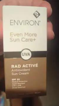 ENVIRON - Even more sun care+ - Antioxidant sun cream SPF20