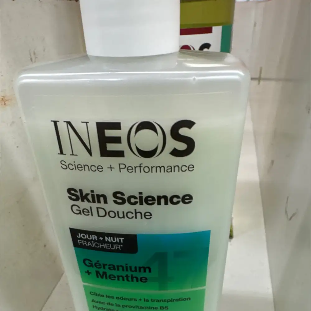 INEOS - Skin science - Gel douche géranium + menthe