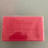 LE SECRET NATUREL - Savon de marseille fraise basilic - Pain de savon