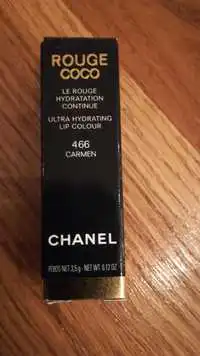 CHANEL - Rouge Coco - Le rouge hydratation continue 466 Carmen