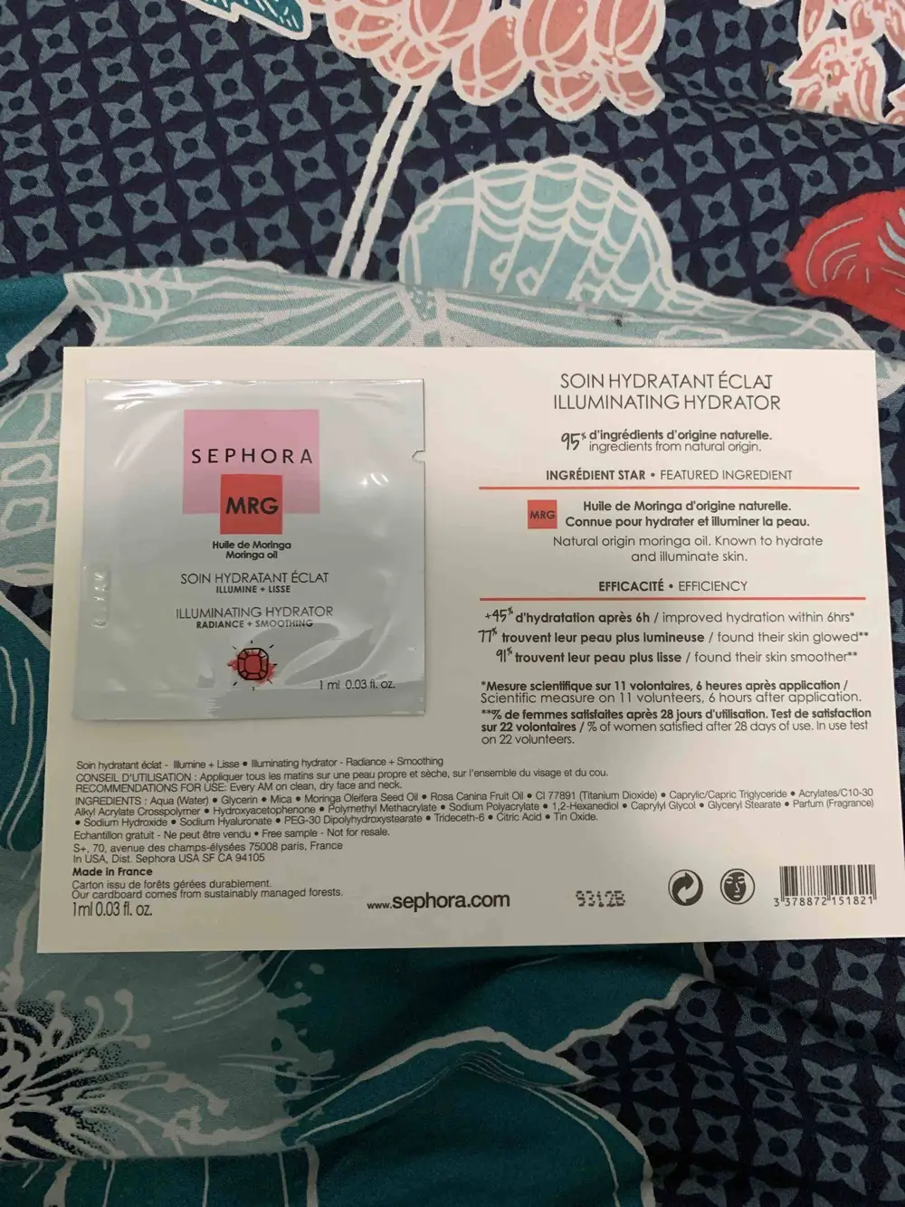 SEPHORA - MRG - Soin hydratant éclat