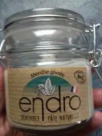 ENDRO - Dentifrice pâte naturelle menthe givrée