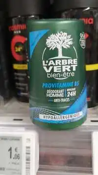 L'ARBRE VERT - Provitamine B5 - Déodorant homme 24h