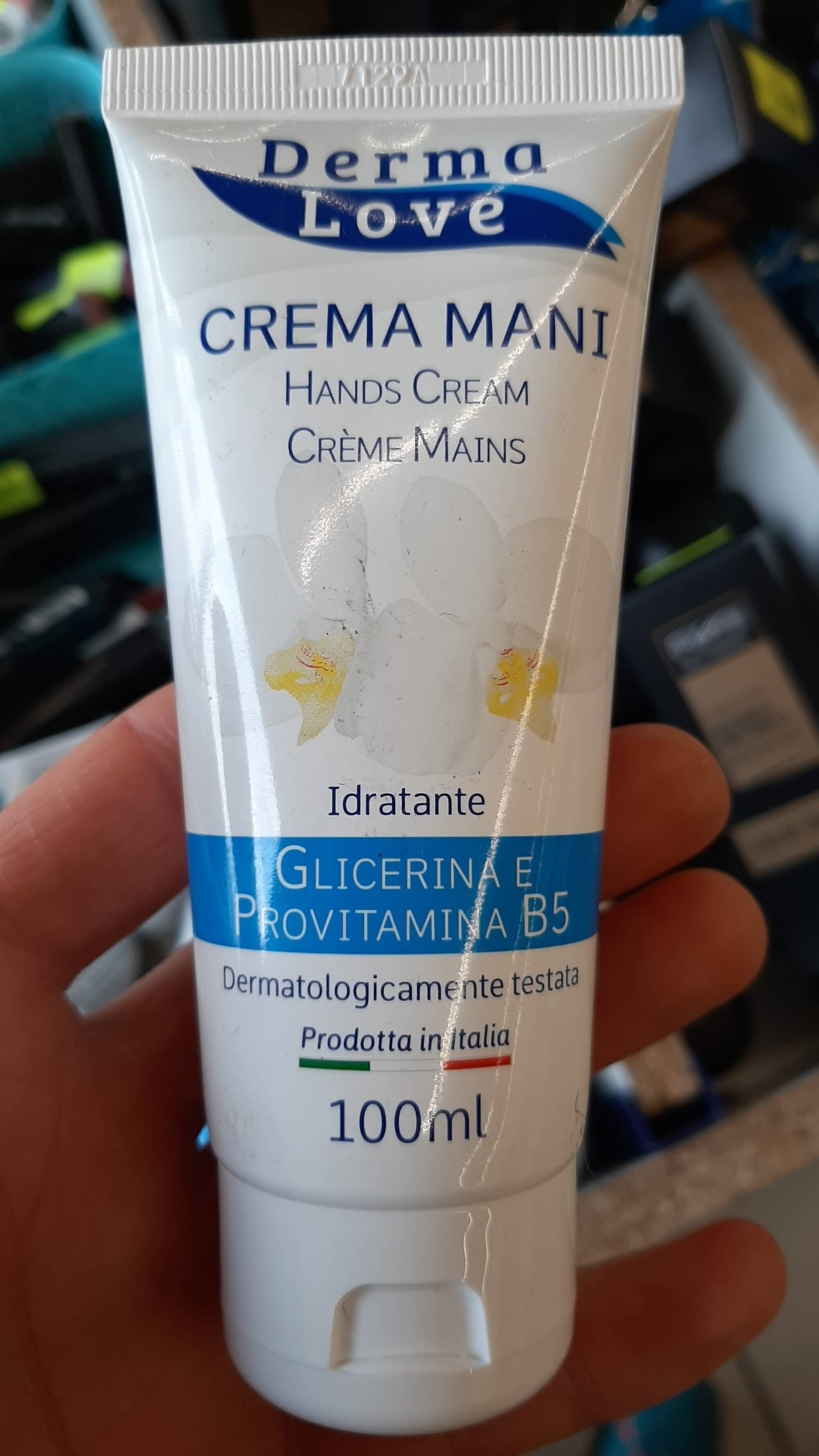 DERMA LOVE - Crème mains glicerina E provitamina B5