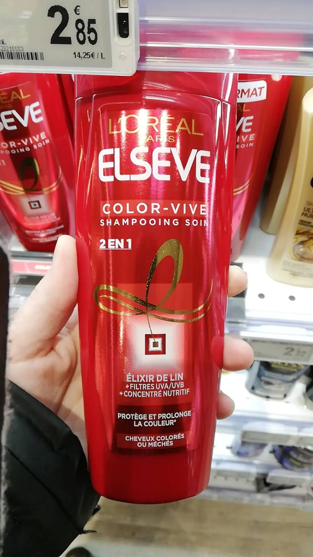 L'ORÉAL PARIS - Elsève color-vive - Shampooing soin 2 en 1