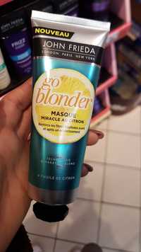 JOHN FRIEDA - Go glonder - Masque miracle au citron 