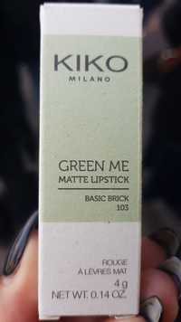 KIKO - Green me - Rouge à lèvres mat