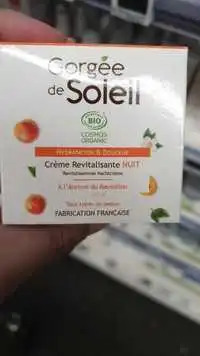 GORGÉE DE SOLEIL - Hydratation et douceur - Crème revitalisante nuit