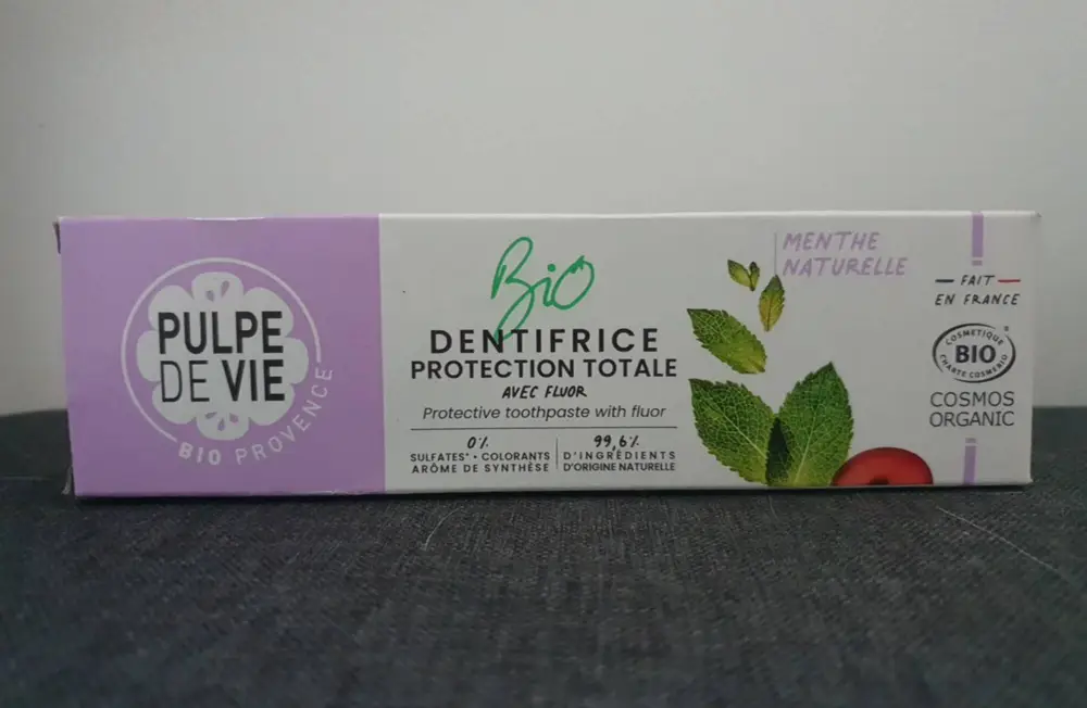 PULPE DE VIE - Bio - Dentifrice protection totale avec fluor