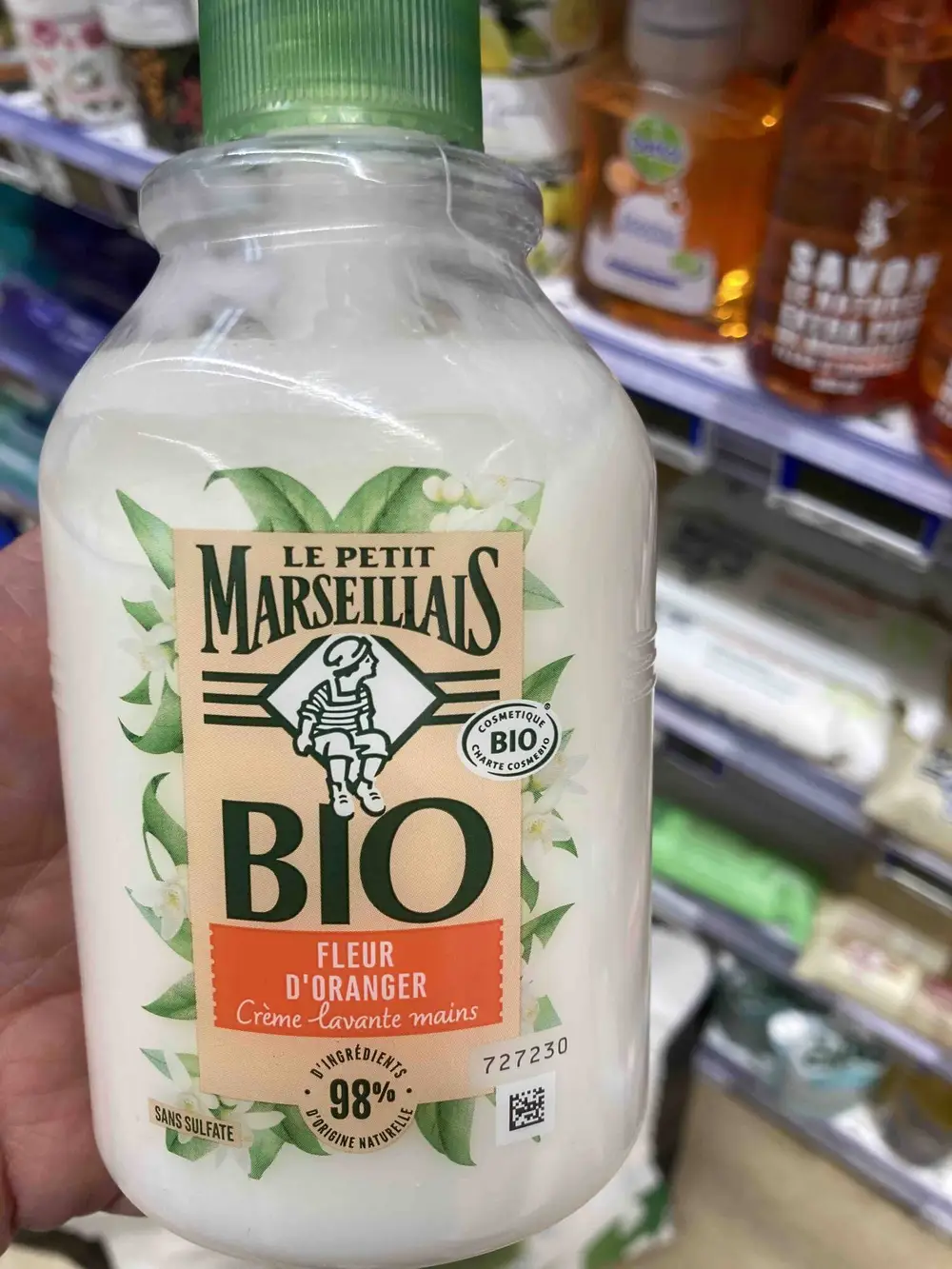 LE PETIT MARSEILLAIS - Fleur d'oranger bio - Crème lavante mains