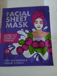 DAYES - Facial sheet mask with blueberries & yogurt extract