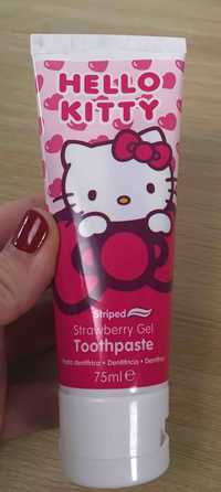 HELLO KITTY - Striped strawberry gel toothpaste